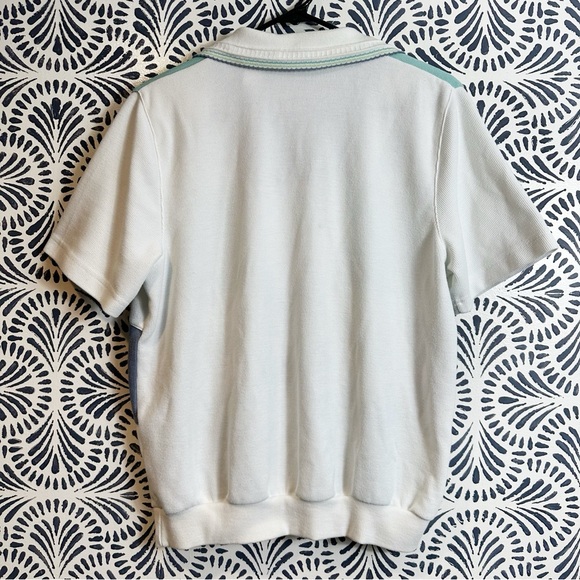 Vintage Alfred Dunner Nautical Tropical Hibiscus Fish Seahorse Embroidered Top - Picture 2 of 16